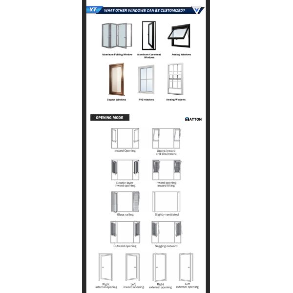 Modern Design High-quality Custom Aluminum Alloy Folding Windows with Soundproof UV Protection 5-Year Warranty for Window Door