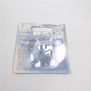 Buy cheap Laser Film Transparent Hologram Cosmetic Packaging Bag 30-150 Micron For Women product