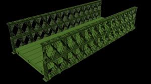 China High Performance Temporary Modular Bridge Design And Fabrication With Green Painting / HDG Surface on sale