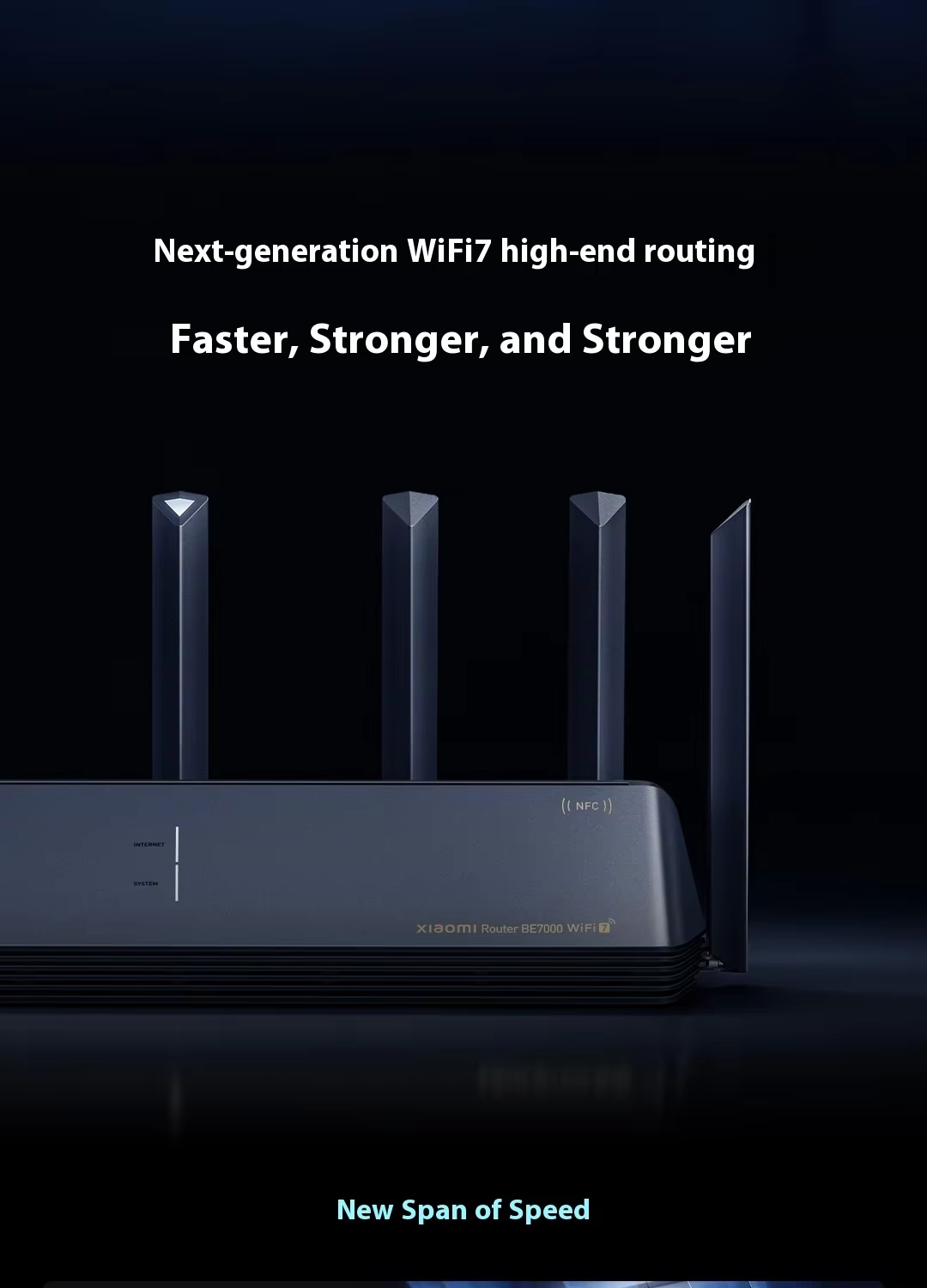 BE7000 7000M RC06 High-speed 8-way Amplification WIFI7 Router Self-developed Tri-band Expansion