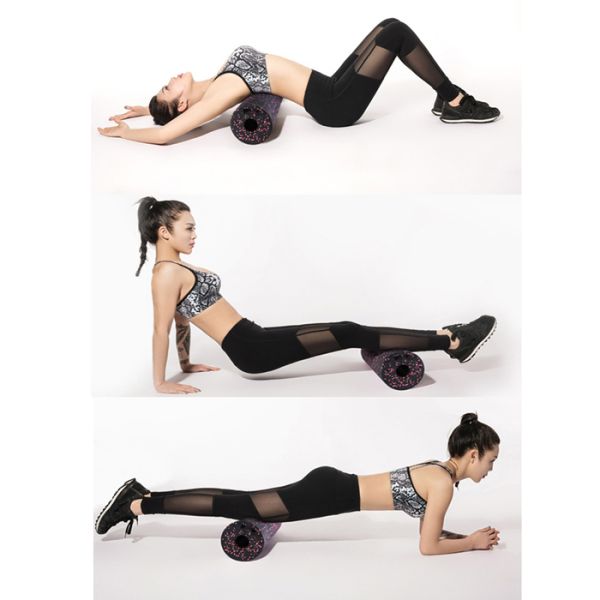Trigger Points Yoga Foam Roller Kit , Pilates Body Exercises Gym EPP Massage Ball Set