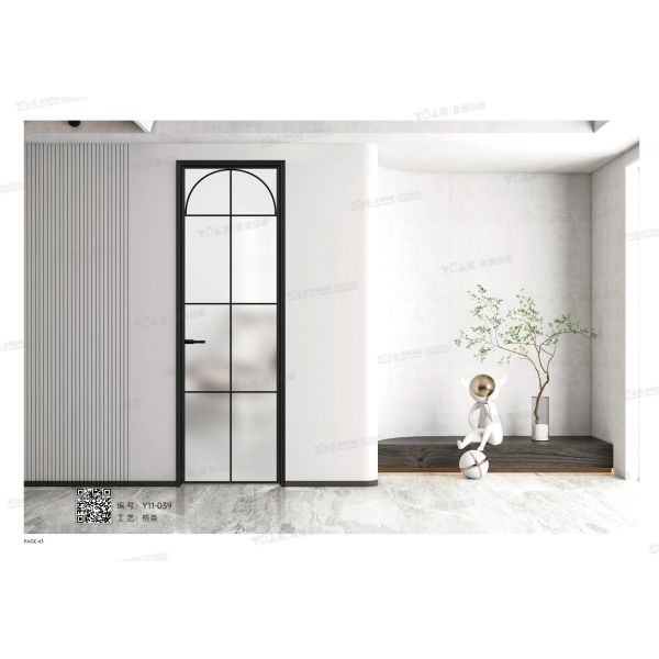 Modern Frameless Glass Door Sleek Interior Partition Tempered Safety Glass Door