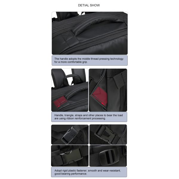 Computer Interlayer Extendable Multi Functional Backpack 35L