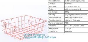 China Metal Wire storage basket, Metal wire Under Shelf Storage Basket Space Saving Easy Cabinet Shelf Caddy Basket, kitchen b on sale