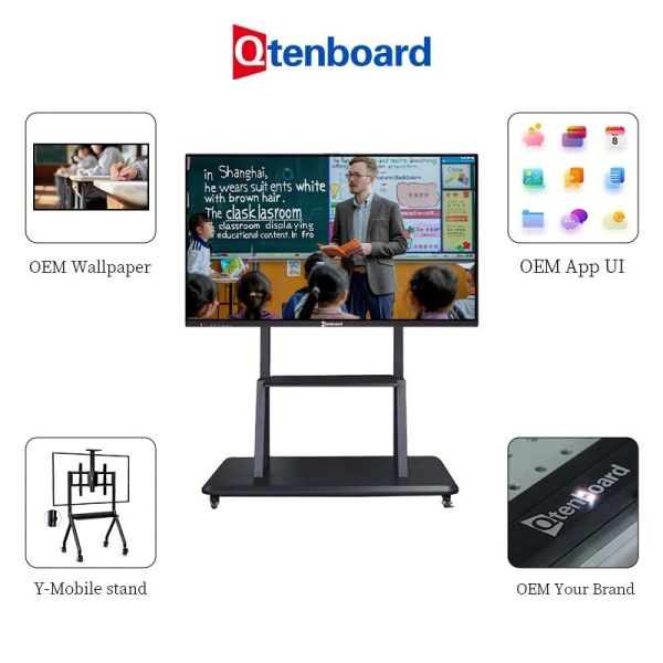 Professional AI Interactive Flat Panel Display with EDLA Android for Classroom Teaching and Training