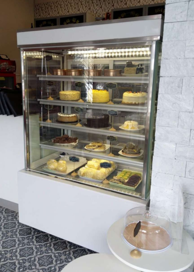 Danfoss Compressor R404a Pastry Display Refrigerator / Cake Display Chiller