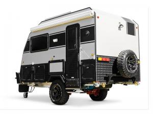 China Tiny Small Camper Trailer 4 Person Rv Trailer With Varying Towing Capacity on sale