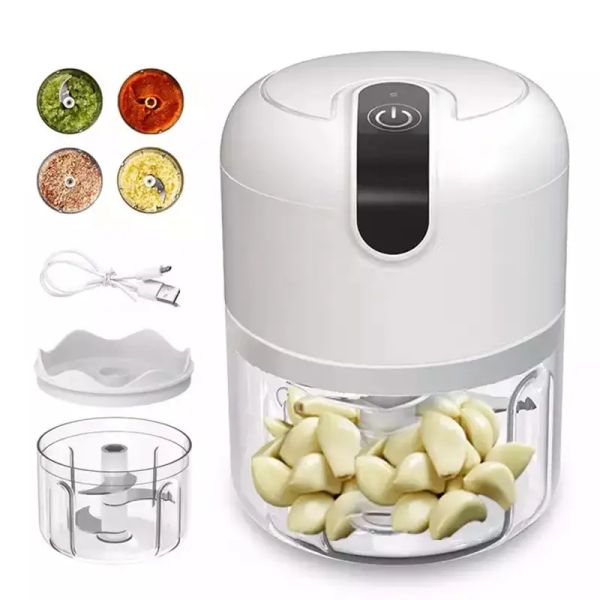 Kitchen Tool 2024 Mini Electric 250mL Garlic Ginger Masher for Sturdy Durable Utensils