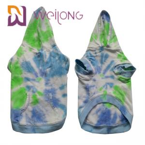 Buy cheap Cotton French Terry Tie - Dye Pet Hoodie House Dog Hoodies product