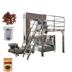 China 8 Station Premade Pouch Packing Machine With Linear Scale Weigher on sale