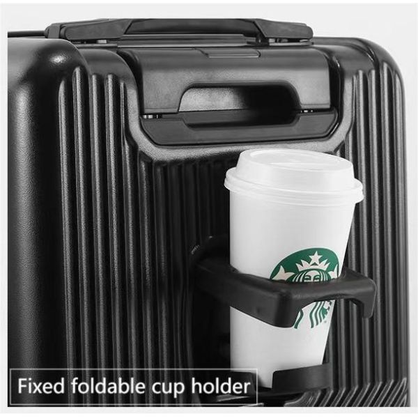 ABS Small Front Open Carry On Luggage Cabin Spinner Luggage Classical Design