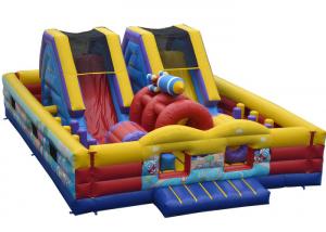 Buy cheap Small Rocket Inflatable Fun Obstacle Course , Entertainment Obstacle Course Jumpers product