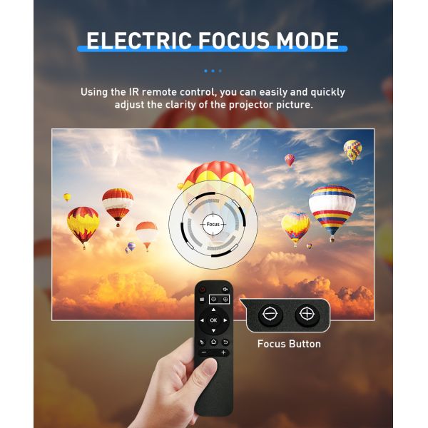 Electronic Long Throw Laser Lighting Projector Wireless Full HD With Speaker