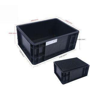 Buy cheap ESD Stackable Containers Antistaic Conductive Plastic Box product