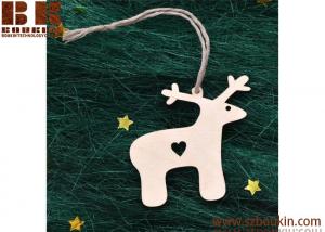 Buy cheap Wood deer Ornaments Christmas Holiday Decor Wooden Christmas Ornaments Handmade Wood Ornament Christmas Gift product