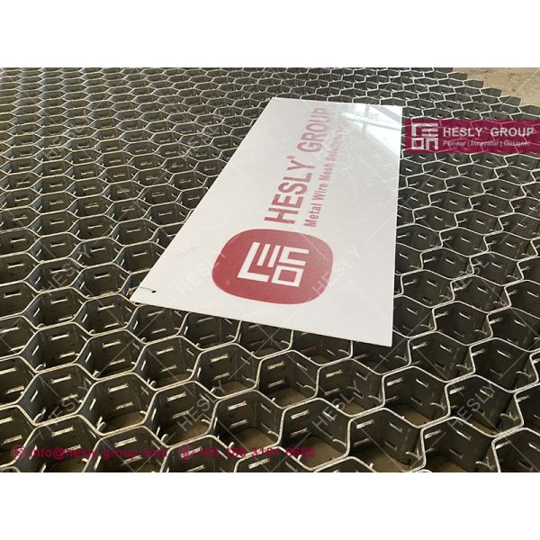 AISI310S Hex Mesh Bonding Lances Type | 45mm thickness | 14ga strips | 2"X2" hex hole | HESLY-CHINA