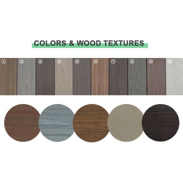 Modern Design Style WPC Outdoor Decking Floor for Easy Installation Engineered Flooring