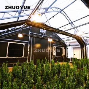 China 4m-7m Multi Span Light Deprivation Greenhouse With Blackout Curtain on sale