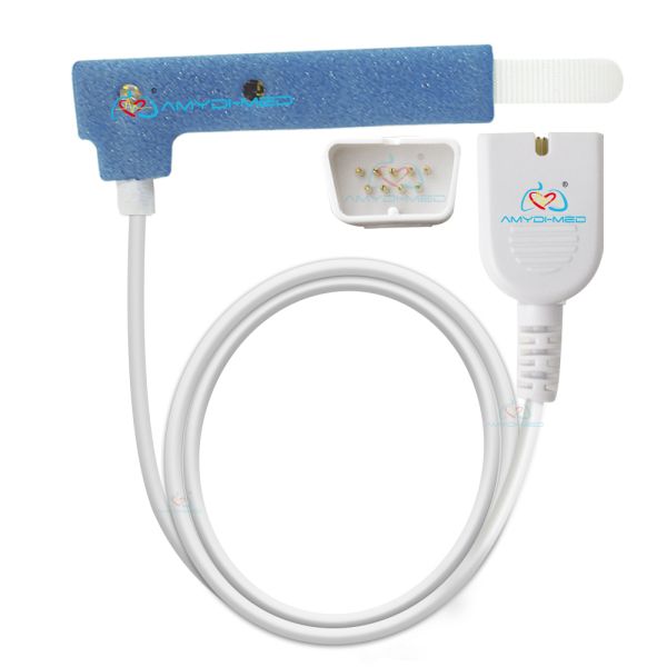 9Pin Connector Disposable Spo2 Sensor Nihon Kohden PVC Disposable Pulse Oximeter