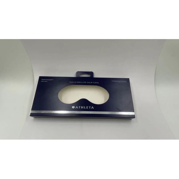 Custom Logo UV Sliding Packaging Paper Drawer Eye Mask Gift Box With Handle Luxury