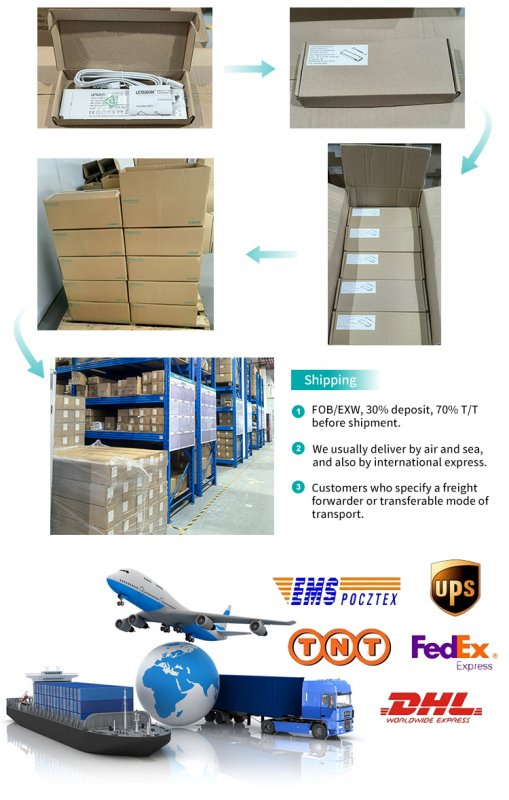 Class II 60W IP44 Flicker-free Letaron LED Driver for Mirror LED Strip Light