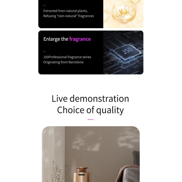 Aluminum Alloy Smart Scent Diffuser Machine With Intelligent Concentration Adjustment