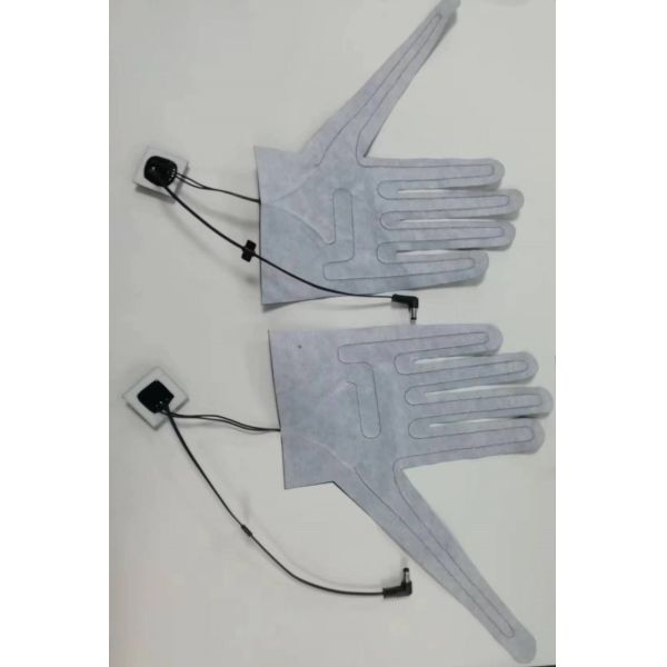 Gloves RoHS Clothes Heating Pads 7.4v Dc Plug With Five Fingers Cut