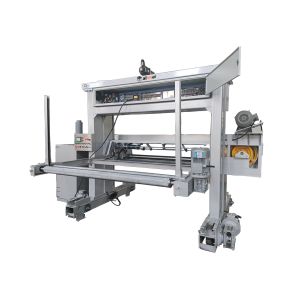 Robust PU Foam Cutting Machine For Horizontal Slicing On Rail With Auto Pressure