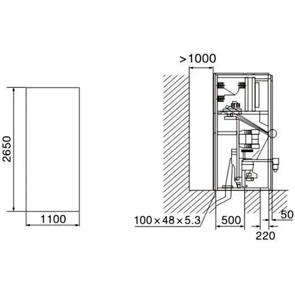 HV XGN2 High Voltage Switchgear Box Type Fixed AC Metal Enclosed Switchgear