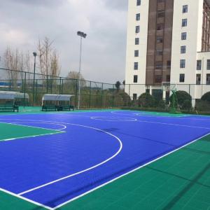 China Durable and Lightweight PP Tiles Sports Flooring - 15mm Thickness on sale