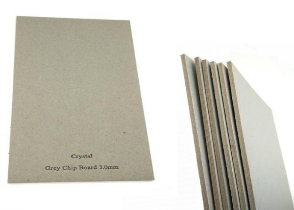 Quality Book cover Folding Resistance 3mm Gray Chip Board Paper Hard Stiffness for sale