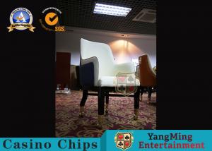 China Gambling Club Hotel Wooden Lounge Chair And Table Set Upholstered on sale