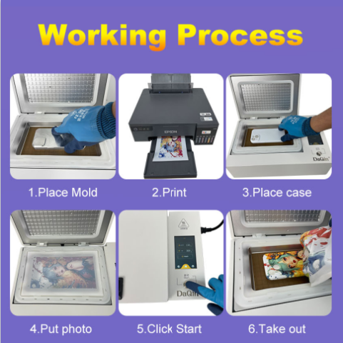Phone Case Sublimation Printer Vacuum Press Technology Multi Language Support