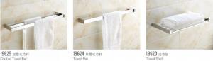 Buy cheap Modern Brass Chrome Plating Metal Bathroom Accessories Corner Towel Clothes Rack Holder product
