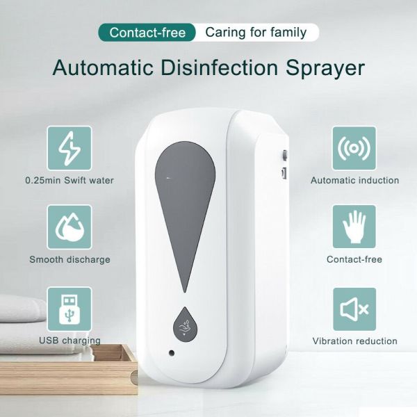 1.2L Touchless Automatic Soap Dispenser IR Sensor Mist Spray Hand Disinfection