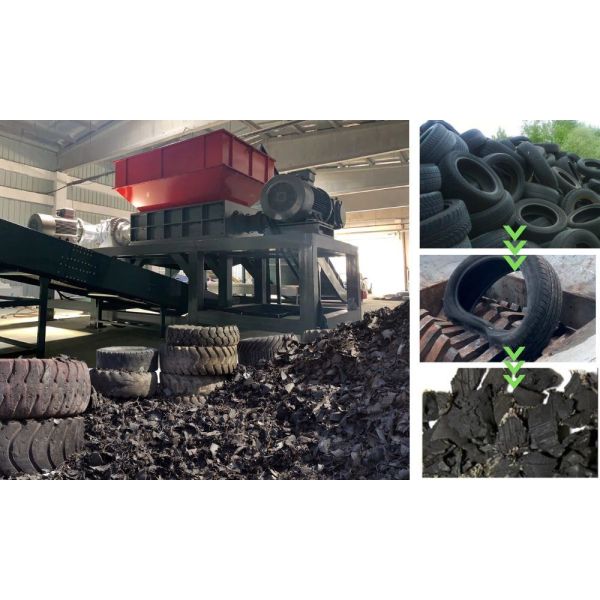 7*3.1*4m Size Used Tire Cutting Machine for Recycling Rubber Granule Processing Plant