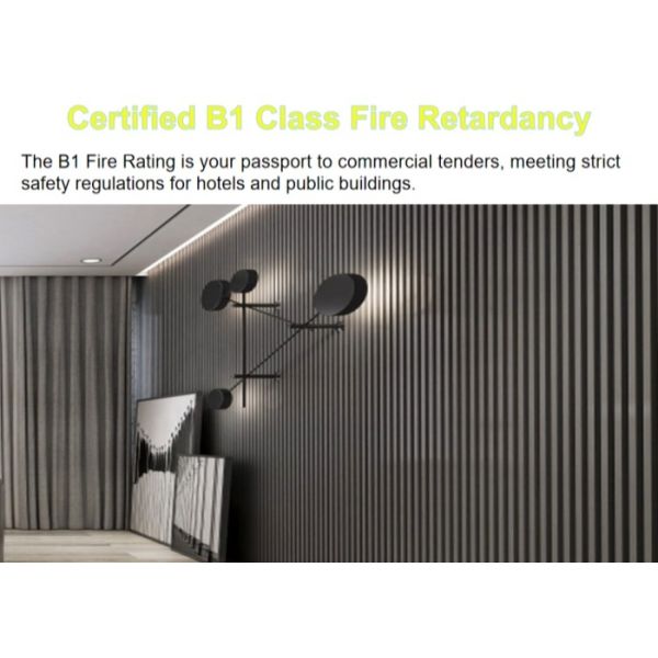 High Precision 0.1mm WPC Interior Wall Panel Fireproof With Low Thermal Expansion