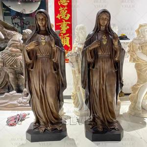 Buy cheap Life Size Virgin Mary Bronze Statue Sculpture Religious Statues Catholic Christian Metal Classic Spot Goods product
