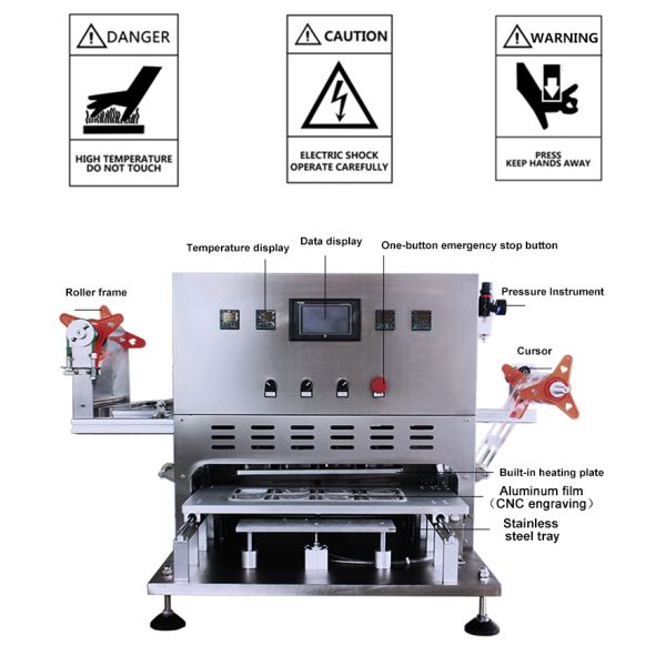 Eight at one time sealing machine for Yolk Crisp cake bread icecream