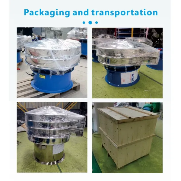 Saw Dust Rotary Vibrating Screen High Efficiency Industrial Powder Sifter Machine