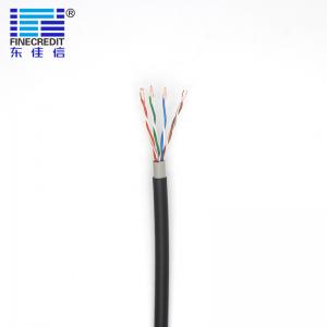China Outdoor 23AWG 0.56mm Direct Burial Ethernet Cable Double Sheath on sale