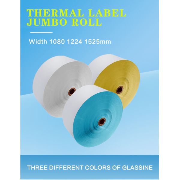 Top Direct Thermal Label Paper Roll Master Self Adhesive Paper 70g 75g