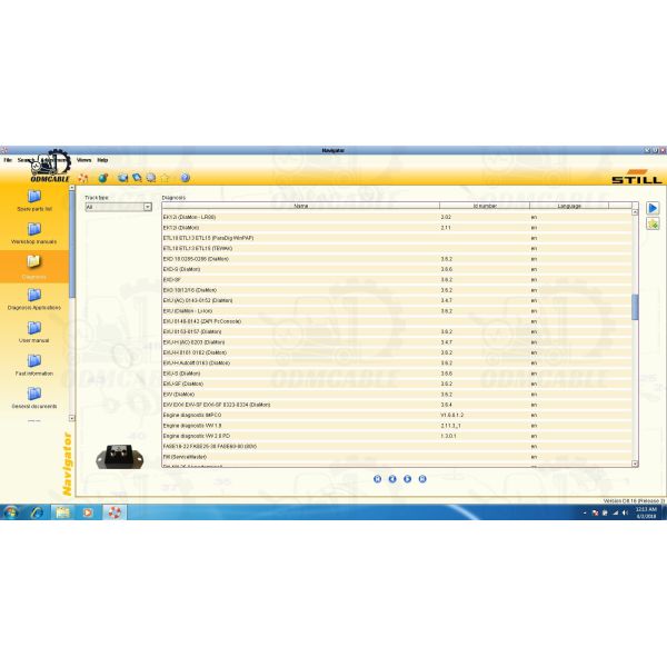 Diagnostic Kit For Still Forklift Canbox USB Interface V8.20 For Still STEDS Software Diagnosis Scanner Tools For Still Forklift Canbox Diagnostic