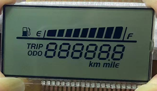 Segment Monochrome Lcd Display , 4.0V Customized Size Lcd Screen Module