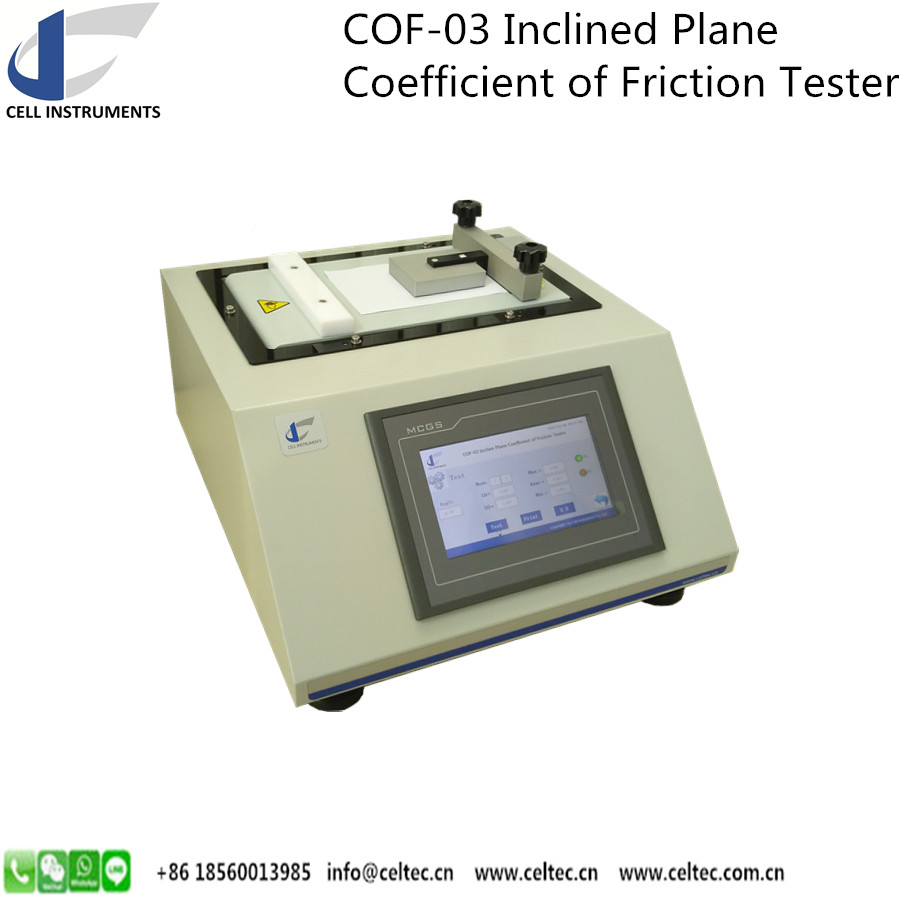 Slide Angle Coefficient Of Static Friction Tester Different Sled Blocks