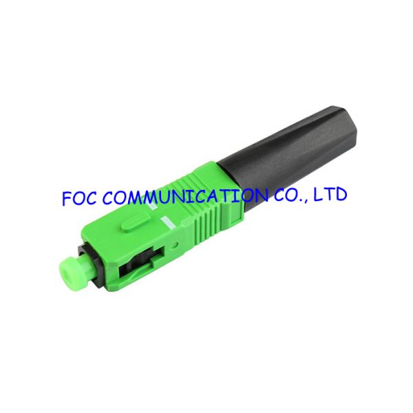 SC APC Field Assembly Optical Fiber Fast Connector SM Pre Polished