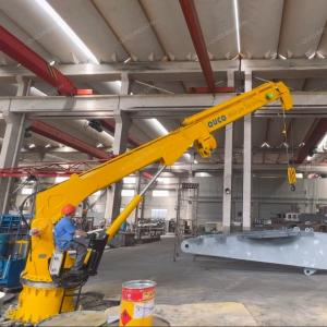 Buy cheap 0.5T15M China Telescopic Boom Crane for Offshore Support Vessel product