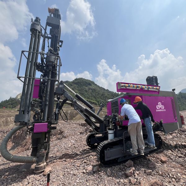 Hard Rock Blast Hole Drilling Rig Depth 21m Higher Productivity Mining Crawler Drilling Rig