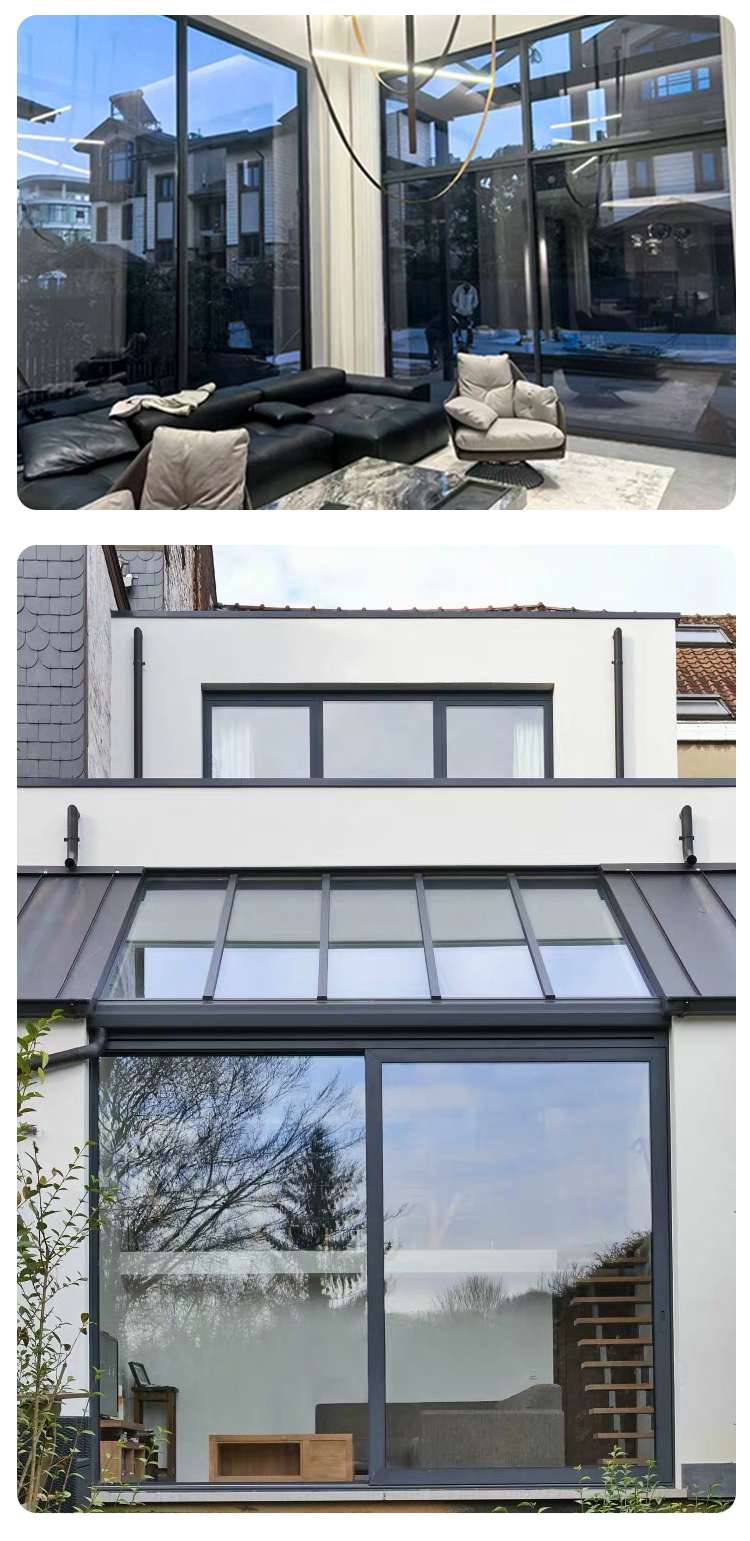 Customized Heavy Sliding Door Aluminium Window Making Materials Aluminum Construction Thermal Energy-Saving 5-Year Warranty