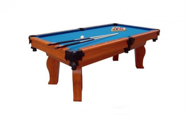 Quality Modern Pool Game Table Real Leather Pocket  Wooden Billiard Table With Solid Wood Veneer for sale